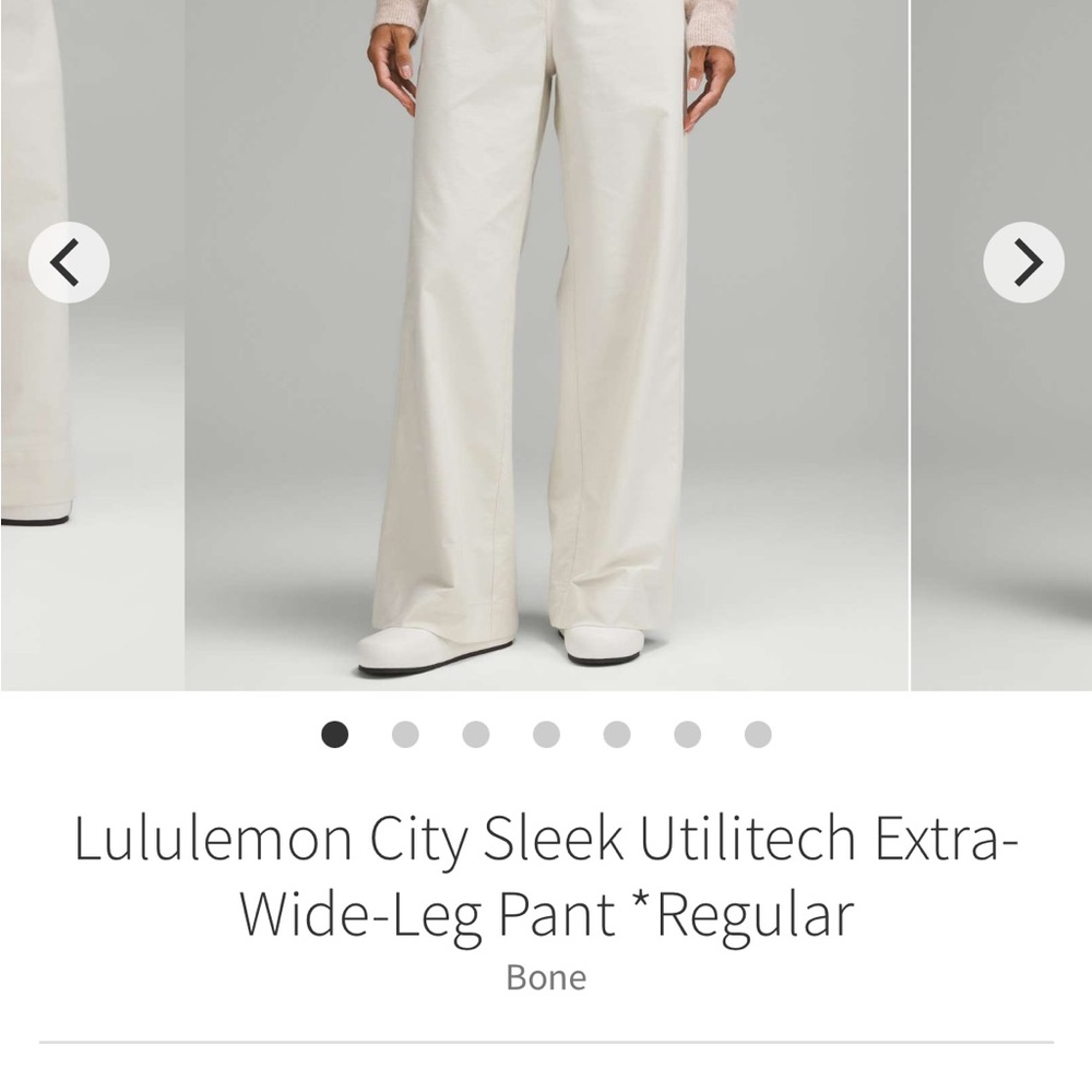 Lululemon city sleek utilitech Wide Leg Pants